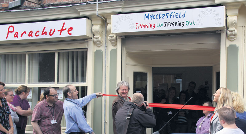 Parachute opens in Macclesfield